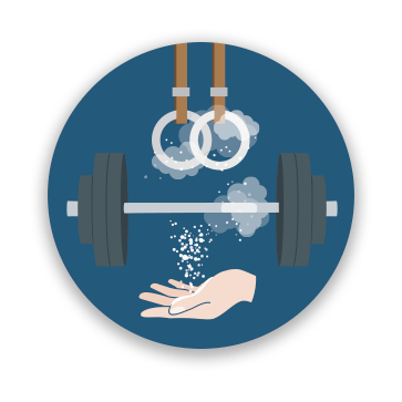 athletic talc powder