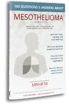 cover of the 100 Questions And Answers Mesothelioma Book included in the packet