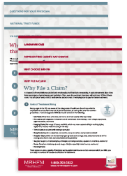 small scale image of the Claim Info flyers included in the packet