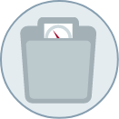 small scale illustration of bathroom scale