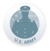 icon representing Army branch of US Armed Forces